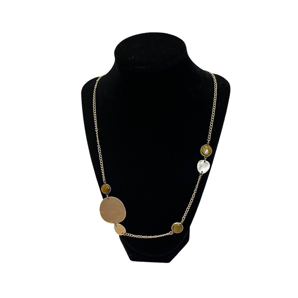 Olivia Welles Asymmetrical Medallion Necklace